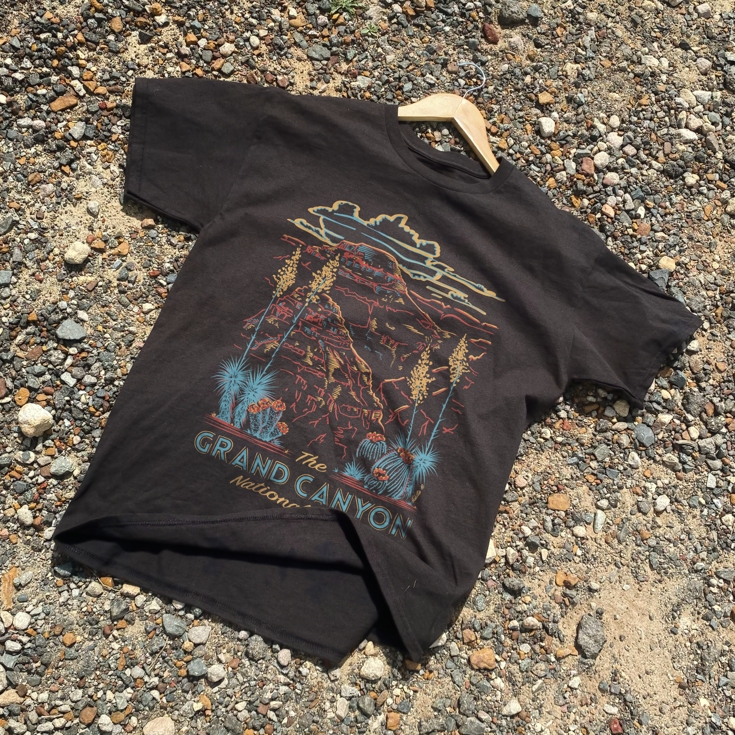 GRAND CANYON NATIONAL PARK HEAVYWEIGHT BLACK T-SHIRT