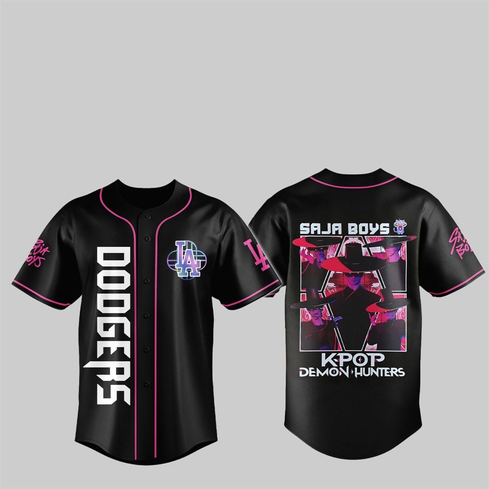 2025 LA Dodgers KPop Demon Hunters Saja Boys Jersey - Grishko.com