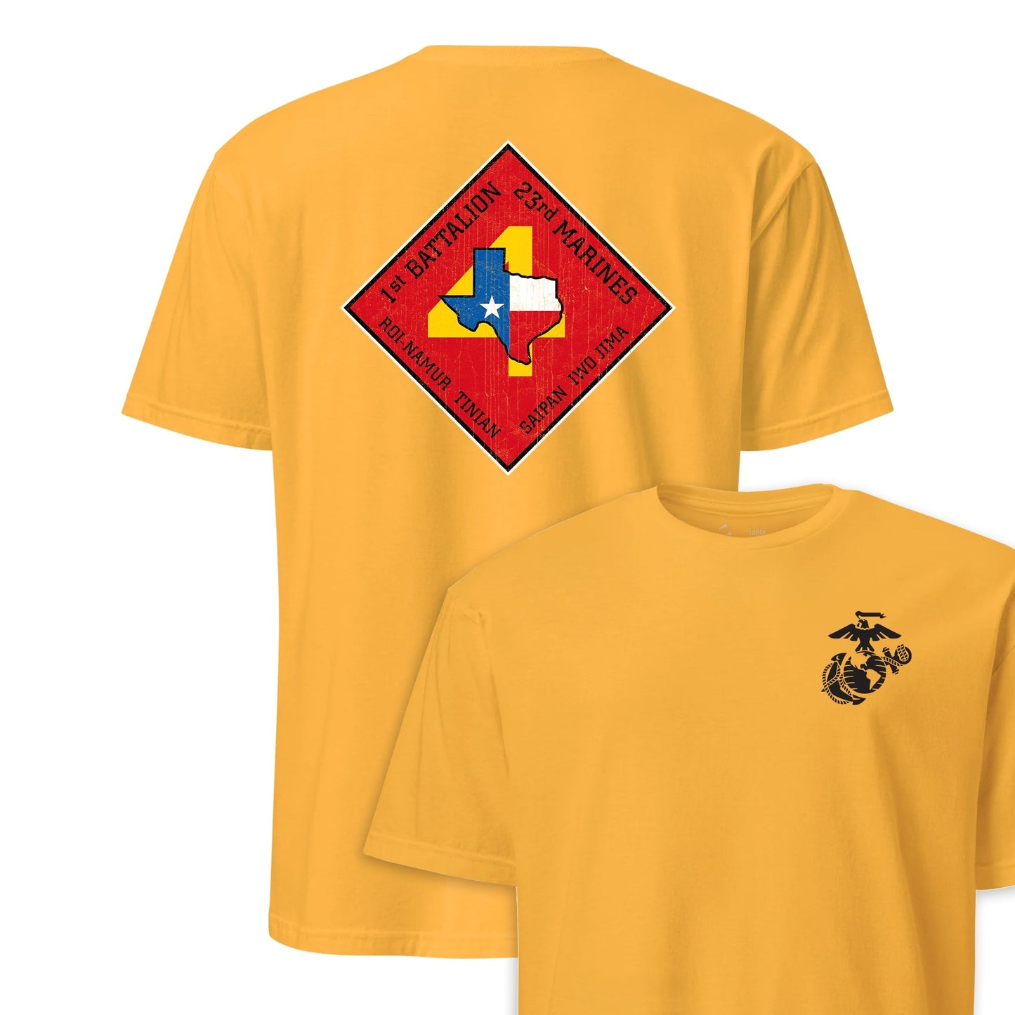 1st Battalion 23rd Marines Back Print T-Shirt