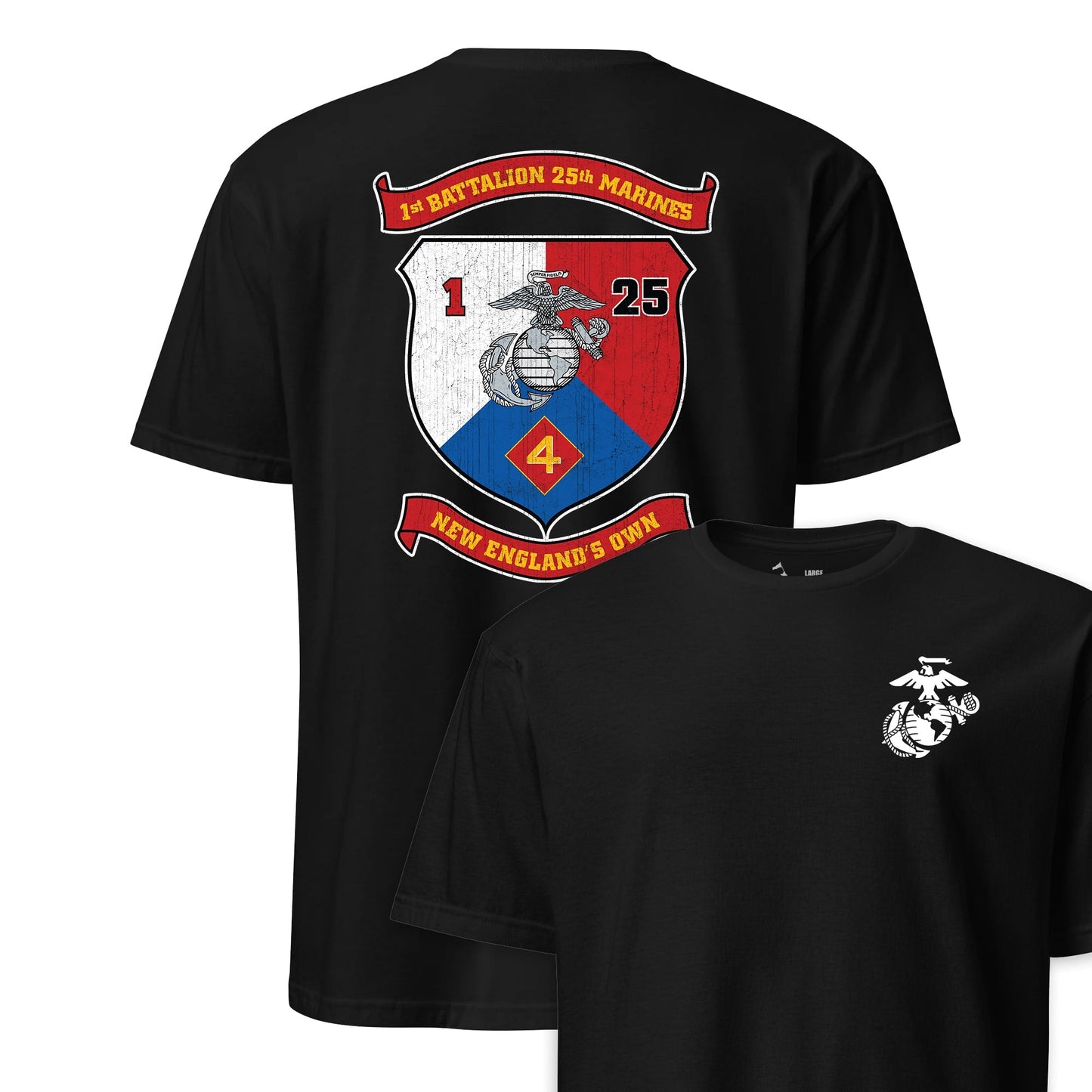 1st Battalion 25th Marines Back Print T-Shirt