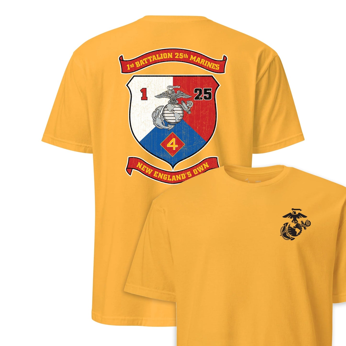 1st Battalion 25th Marines Back Print T-Shirt
