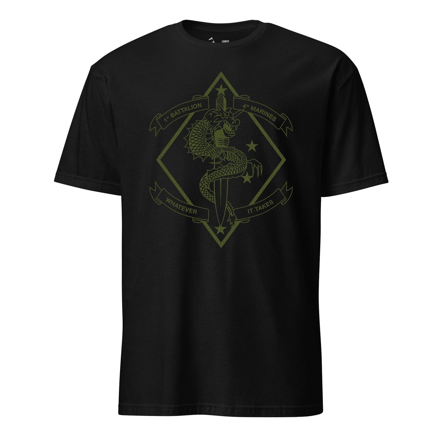 1st Battalion 4th Marines Subdued T-Shirt