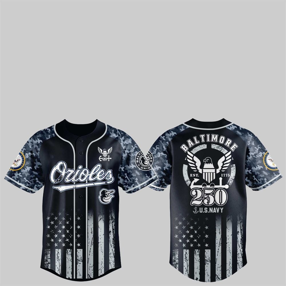 Orioles 250th US NAVY Jersey 2025 - Grishko.com