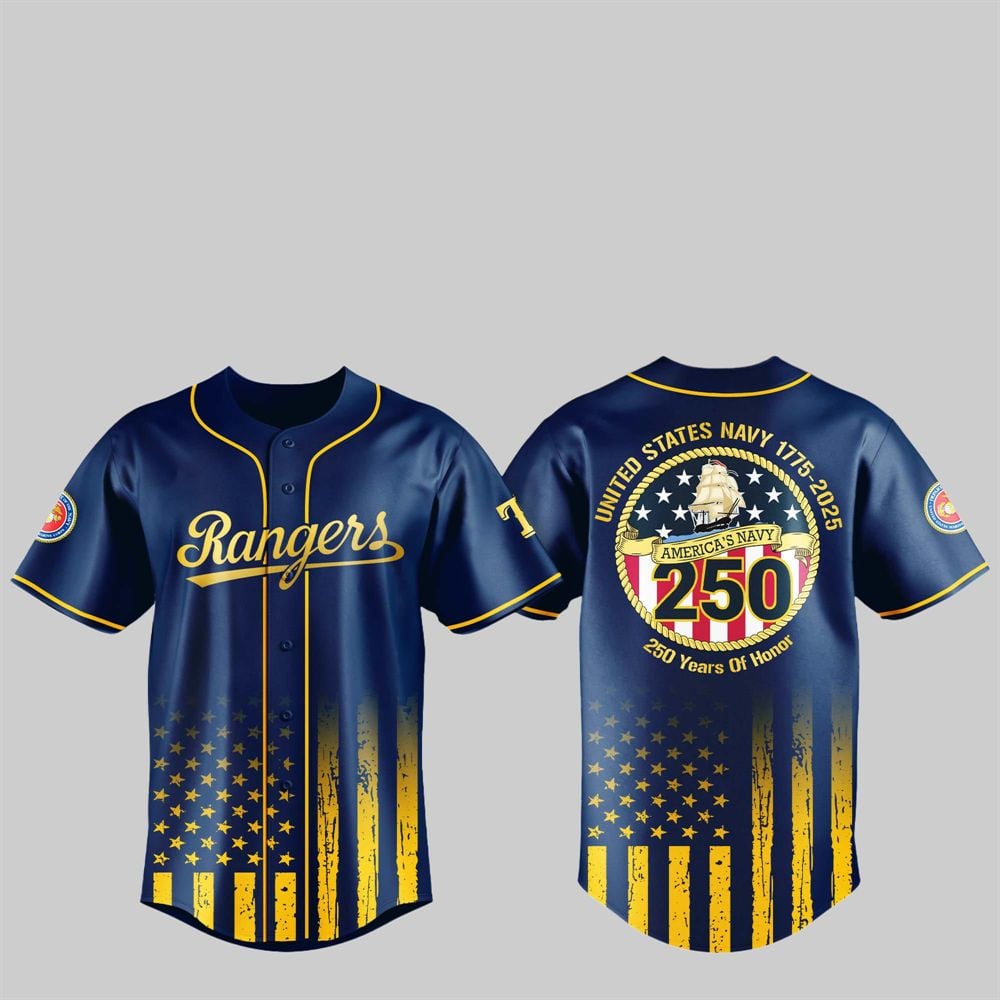 Rangers US NAVY 250th Birthday Celebration Jersey - Grishko.com