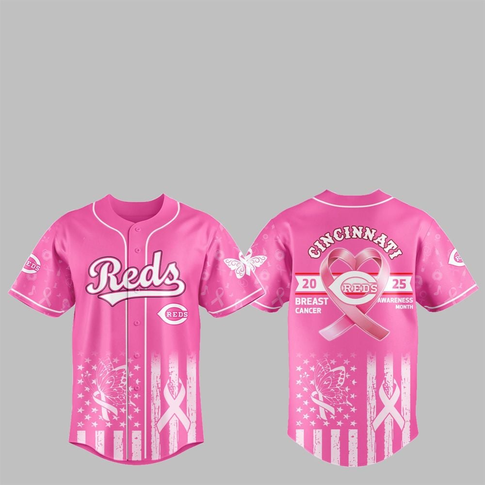 Reds 2025 Breast Cancer Awareness Month Jersey - Grishko.com