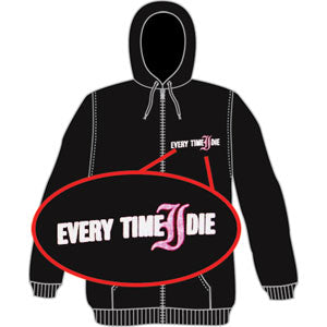 Animal Guitar Zippered Hooded Sweatshirt