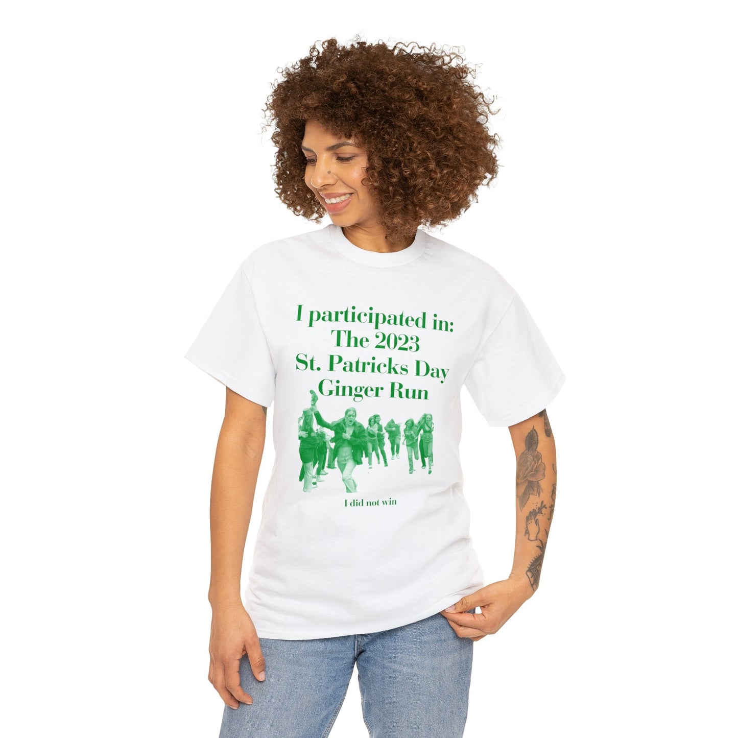 I participated in the 2023 ginger run - Unisex Heavy Cotton Tee