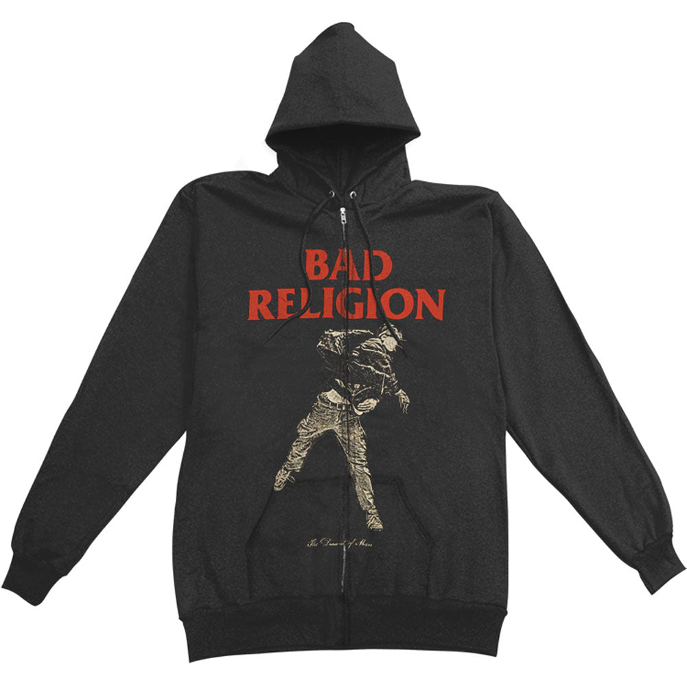 Dissent Of Man Zippered Hooded Sweatshirt