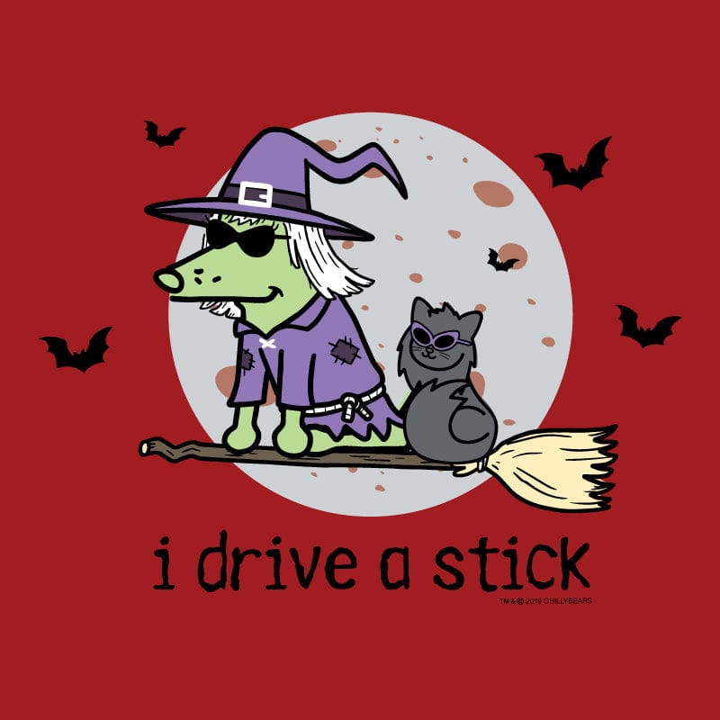I Drive A Stick - Ladies T-Shirt V-Neck