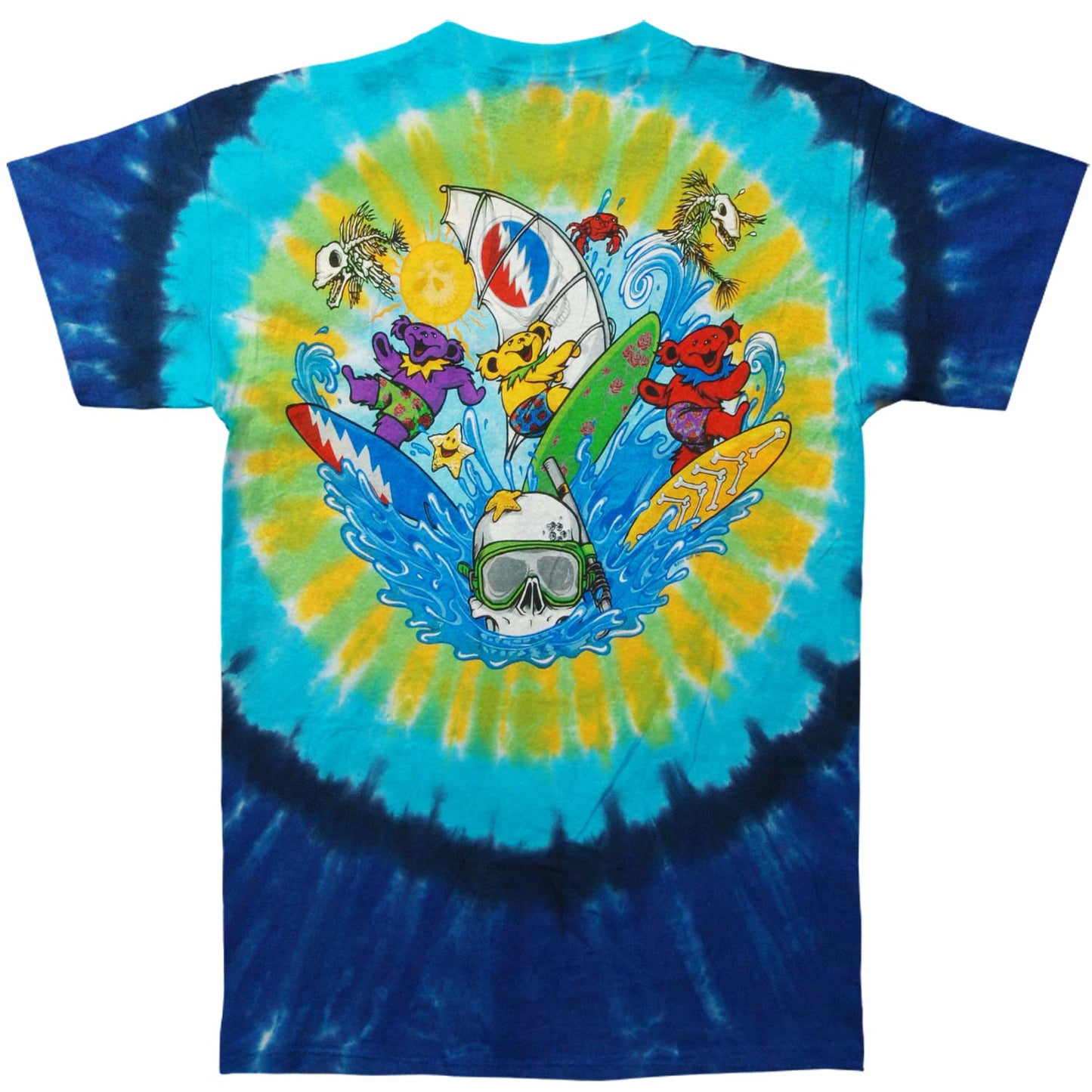 Beach Bear Bingo Tie Dye T-shirt