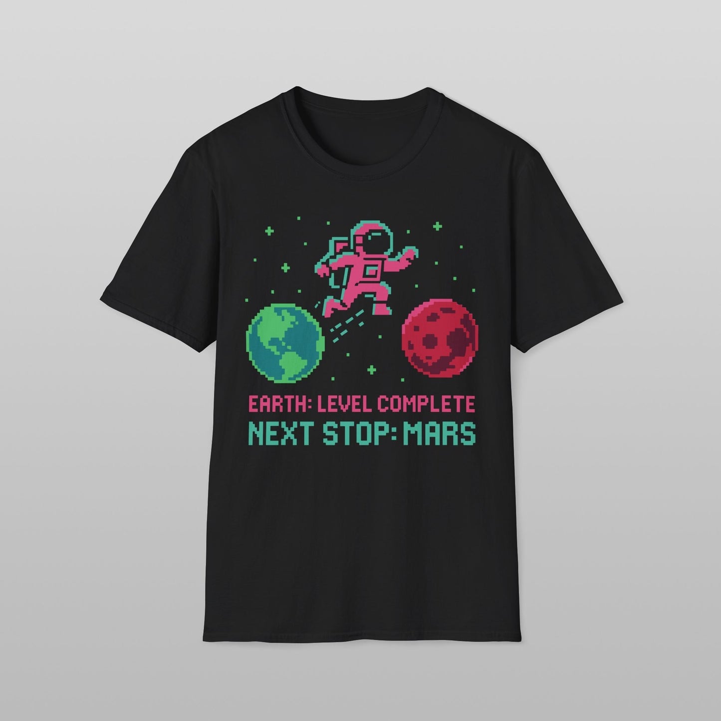 Retro Gamer Astronaut Soft Style T-Shirt