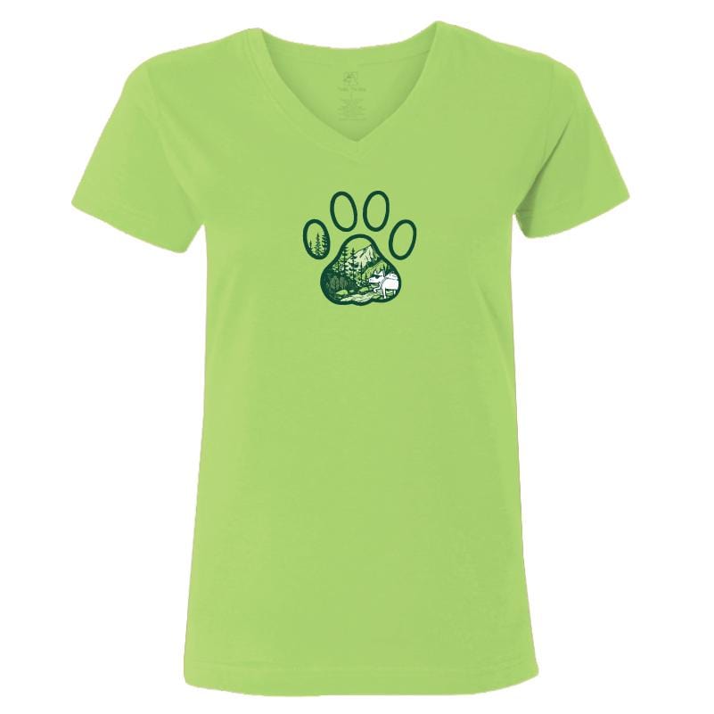 Forest Paw - Ladies T-Shirt V-Neck