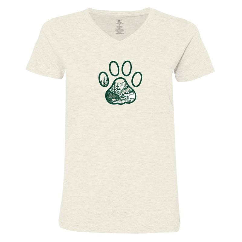 Forest Paw - Ladies T-Shirt V-Neck