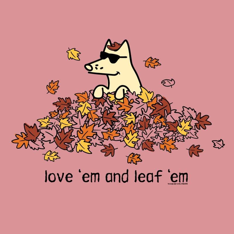 Love 'Em and Leaf Ã¢â‚¬ËœEm - Ladies T-Shirt V-Neck