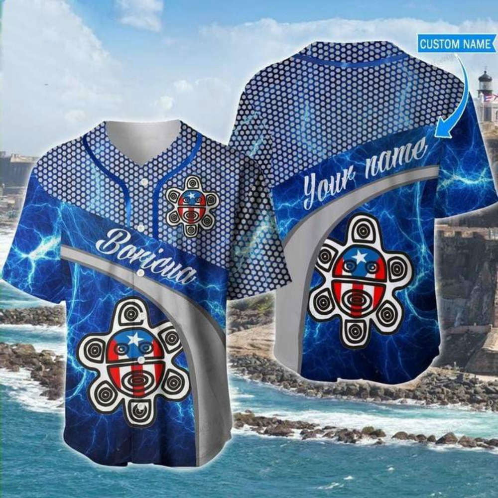 Custom Puerto Rico Boricua Baseball Jersey - Personalized Logo & Name Design - Aopprinter