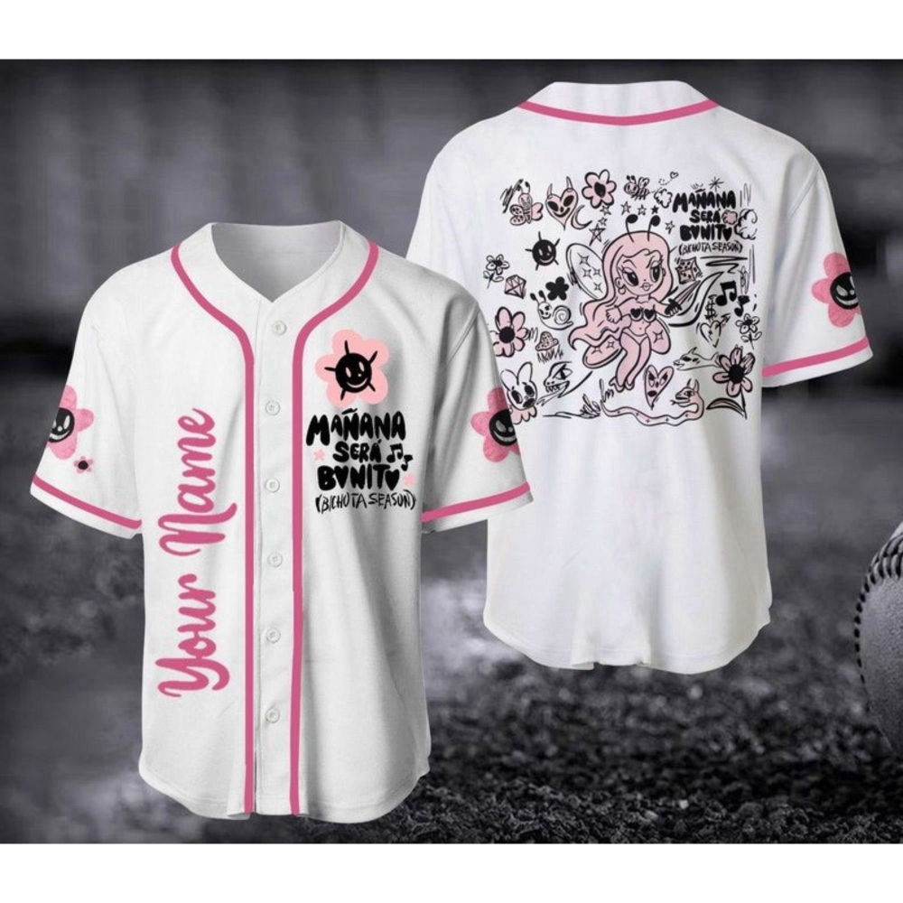 Personalized Karol G Bichota Baseball Jersey: Red Hair Music Shirt Gift for Fan - Aopprinter