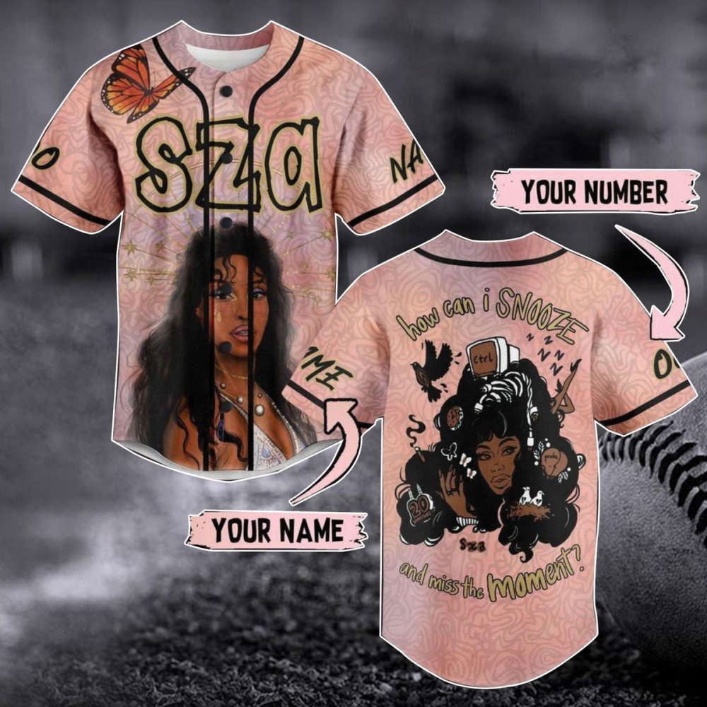 Sza Ctrl Album Baseball Jersey: Customized Music Singer Merch and Gift for Fan - Aopprinter