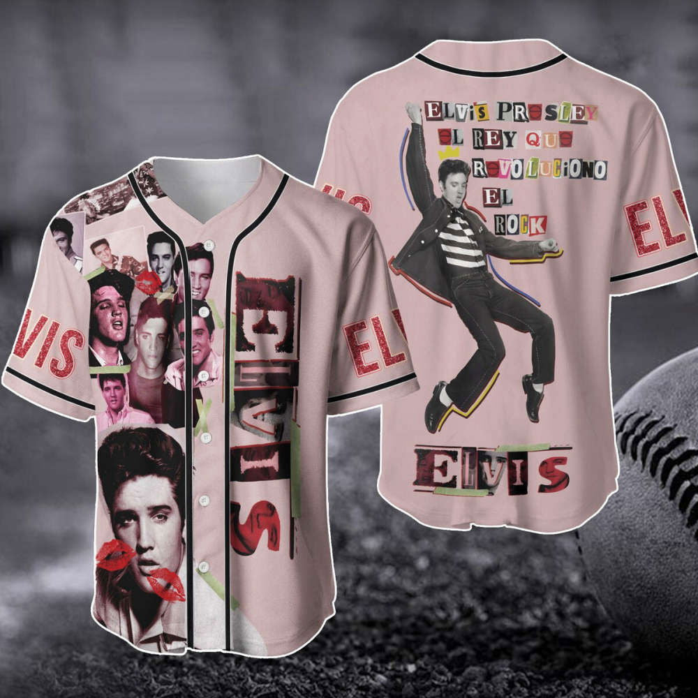 Elvis Presley Baseball Jersey: Revolucionary King of Rock n Roll Merch for Fans - Aopprinter