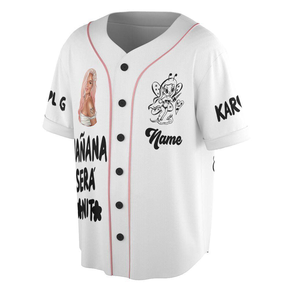 Personalized Custom Karol G Mana Sera Bonito Baseball Jersey - lylyprint.com