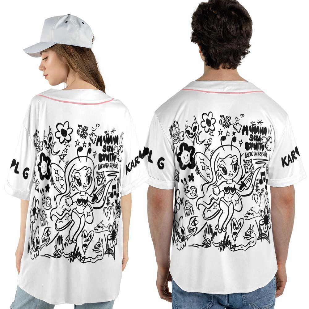 Personalized Custom Karol G Mana Sera Bonito Baseball Jersey - lylyprint.com