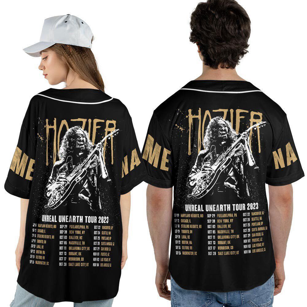 Custom Name Hozier 2023 Tour Baseball Jersey - lylyprint.com