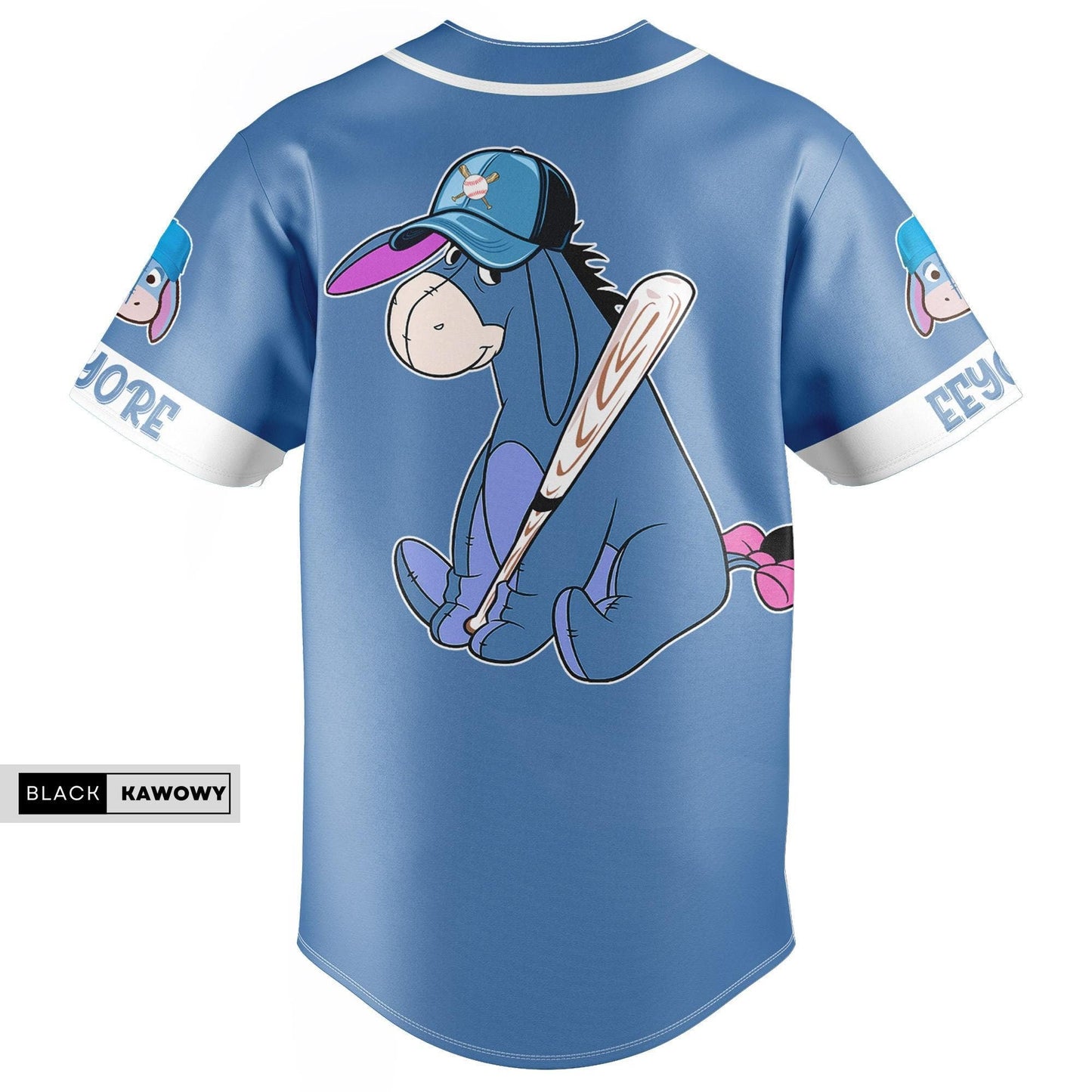 Christmas Eeyore Jersey Shirt, Custom Eeyore Baseball Jersey, Winnie The Pooh Jersey - Bafud