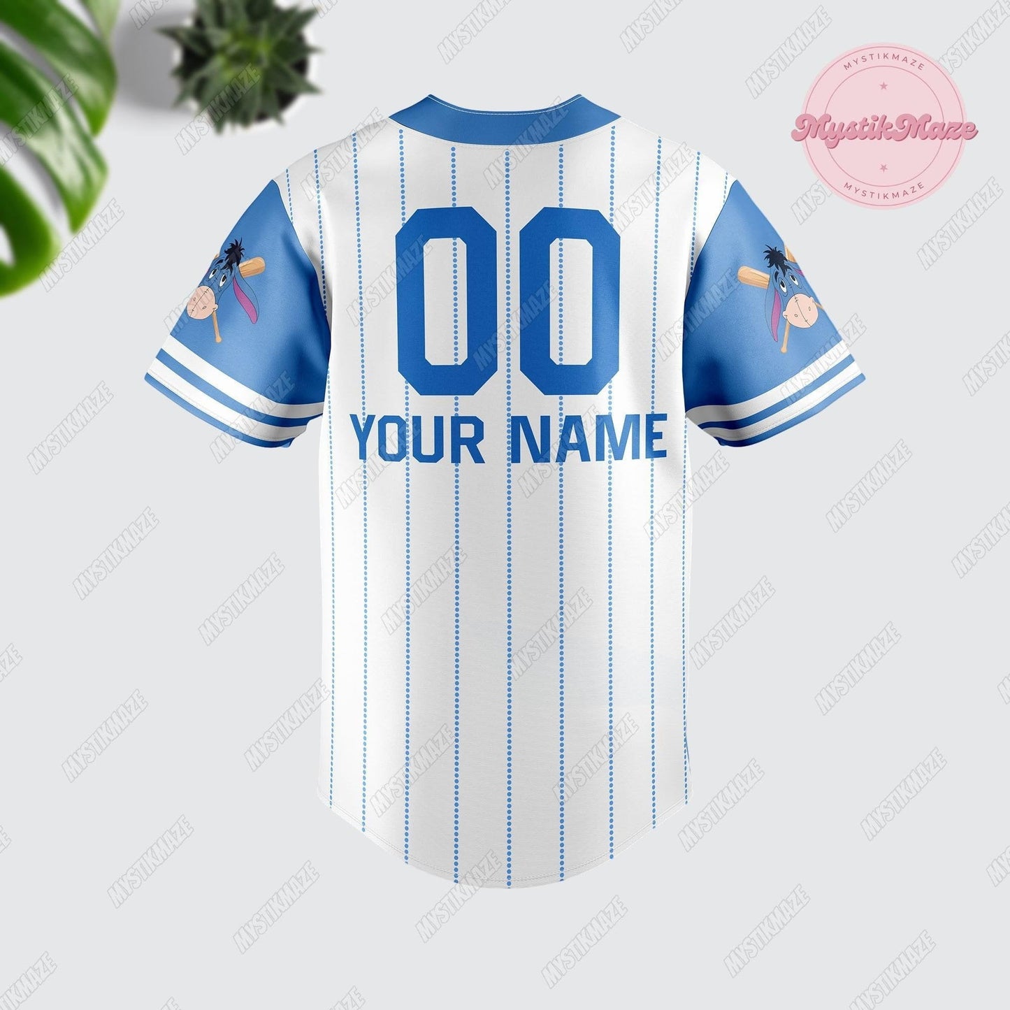 Personalized Eeyore Baseball Jersey, Winnie The Pooh Jersey, Eeyore Athletic Jersey, Eeyore Football Jersey, Custom Eeyore Jersey Shirt - Bafud