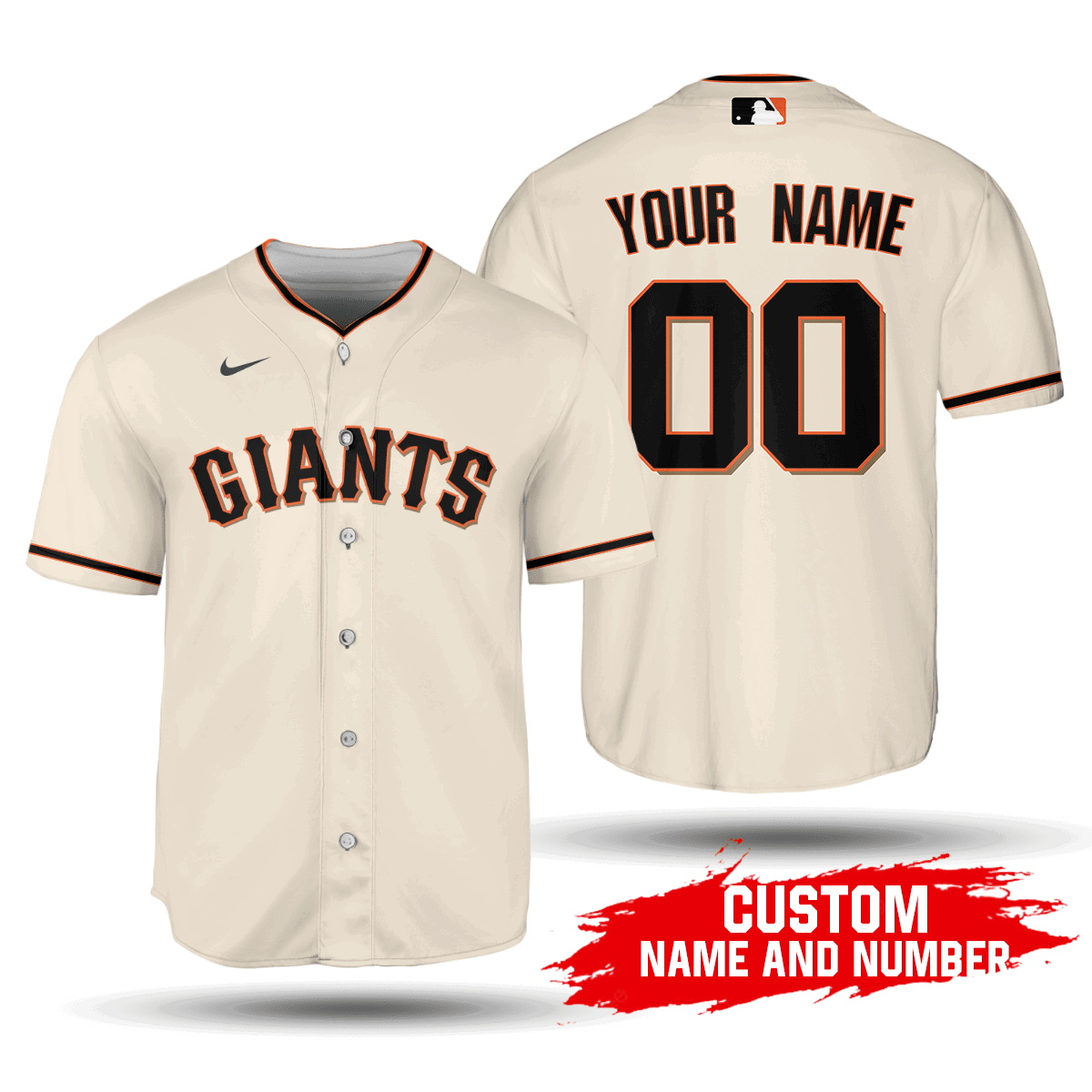 2020 MLB San Francisco Giants Custom Name Number Home Jersey - Unisex Baseball Shirt - lylyprint.com