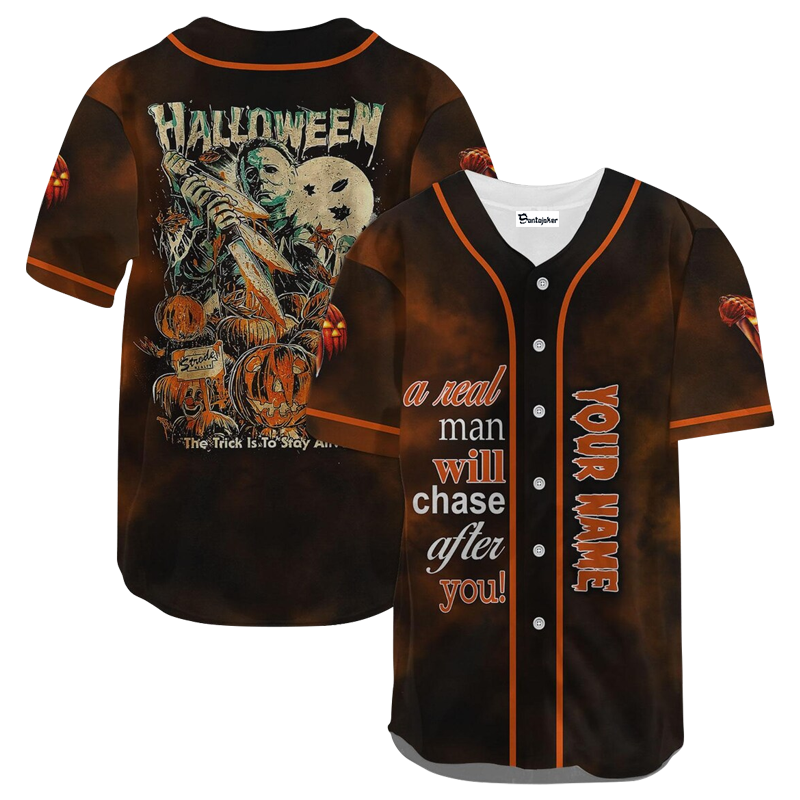 Personalized A Real Man Will Chase After You Baseball Jersey - Gift for Men Women - Gift for Men Women - lylyprint.com