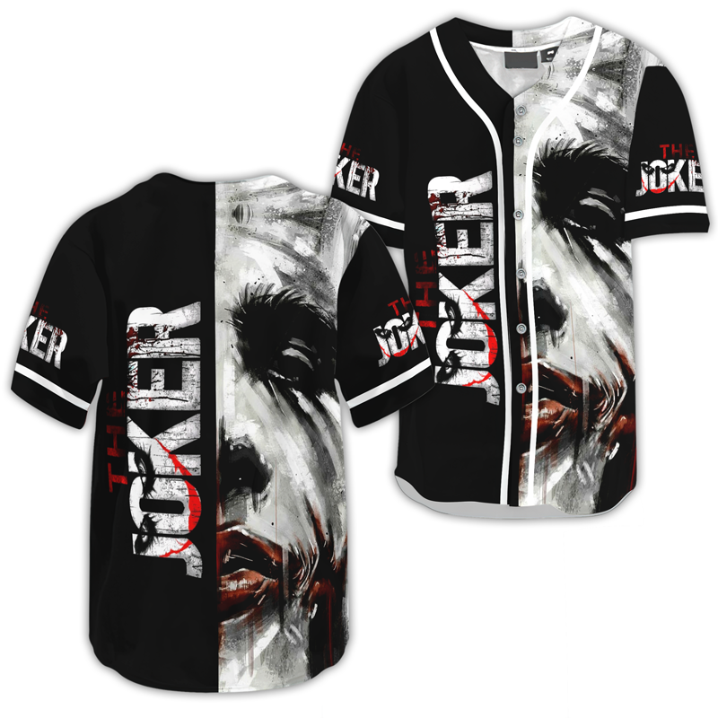 The Joker Face Baseball Jersey - Gift for Men Women - Gift for Men Women - lylyprint.com