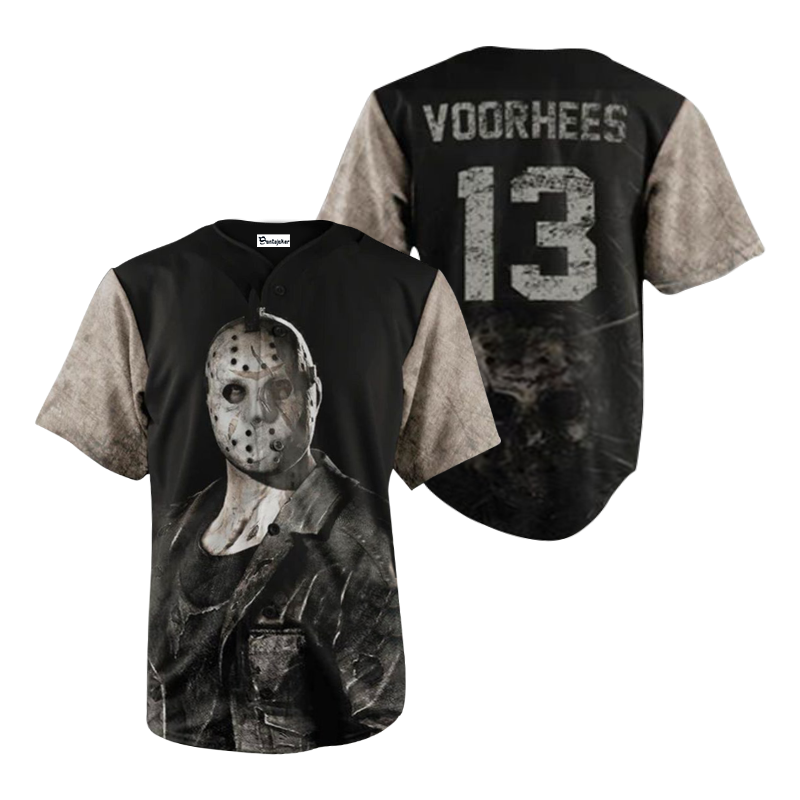 Jason Voorhees Horror Mask Baseball Jersey - Gift for Men Women - Gift for Men Women - lylyprint.com
