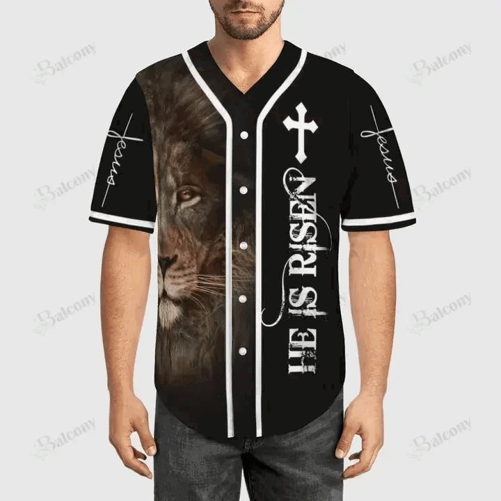 Baseball Tee Jesus – He Is Risen Baseball Jersey 168 - Gift for Men Women - Gift for Men Women - lylyprint.com