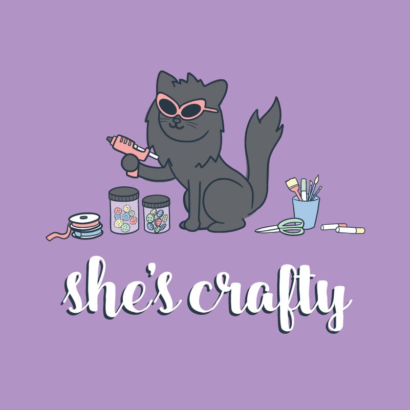 SheÃ¢â‚¬â„¢s Crafty - Ladies T-Shirt V-Neck