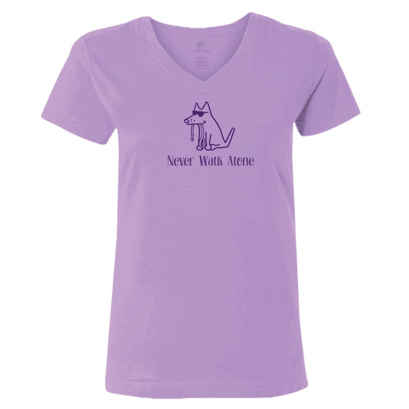 Never Walk Alone - Ladies T-Shirt V-Neck