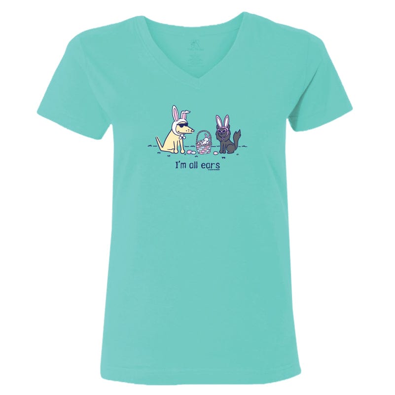 I'm All Ears - Ladies T-Shirt V-Neck