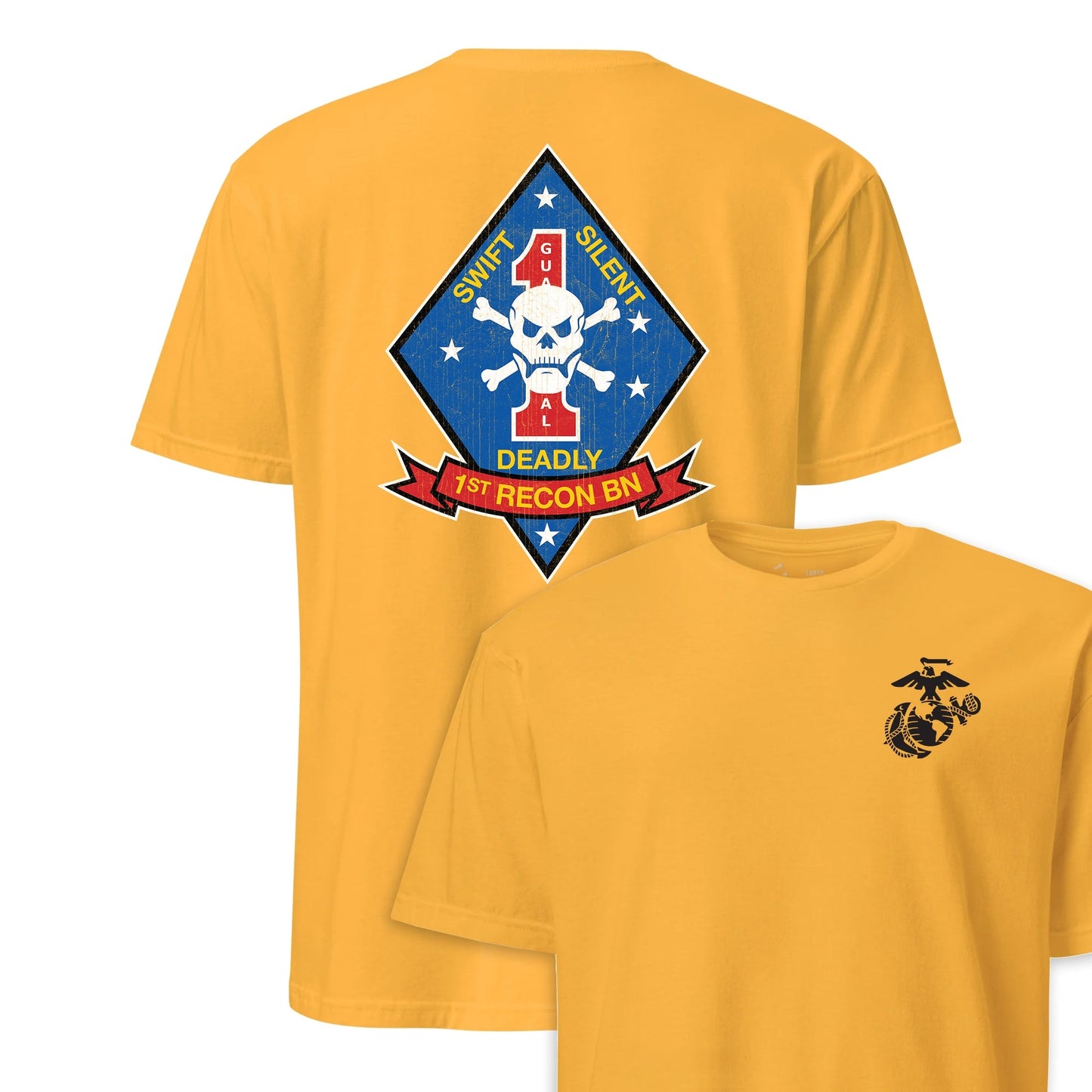 1st Recon Battalion Back Print T-Shirt