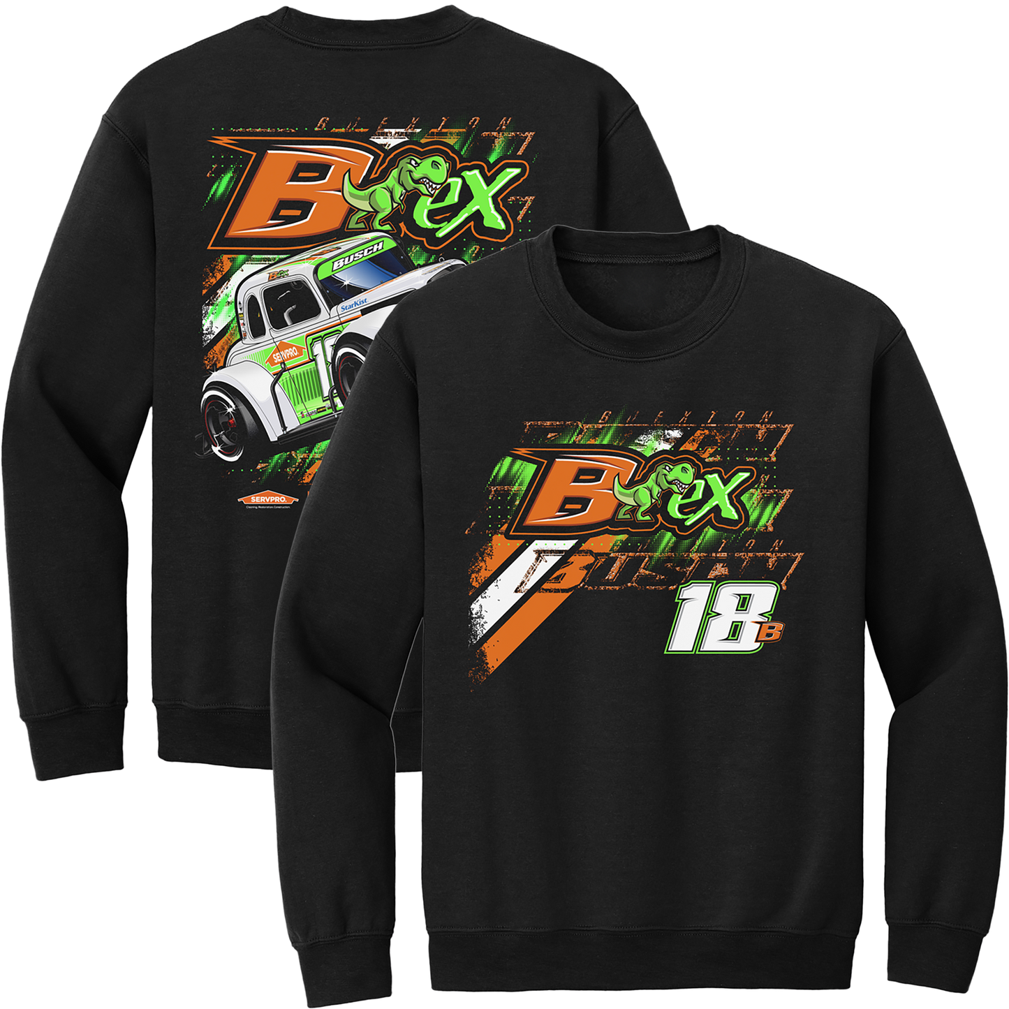 BREXTON BUSCH #18B LEGEND CREWNECK SWEATSHIRT