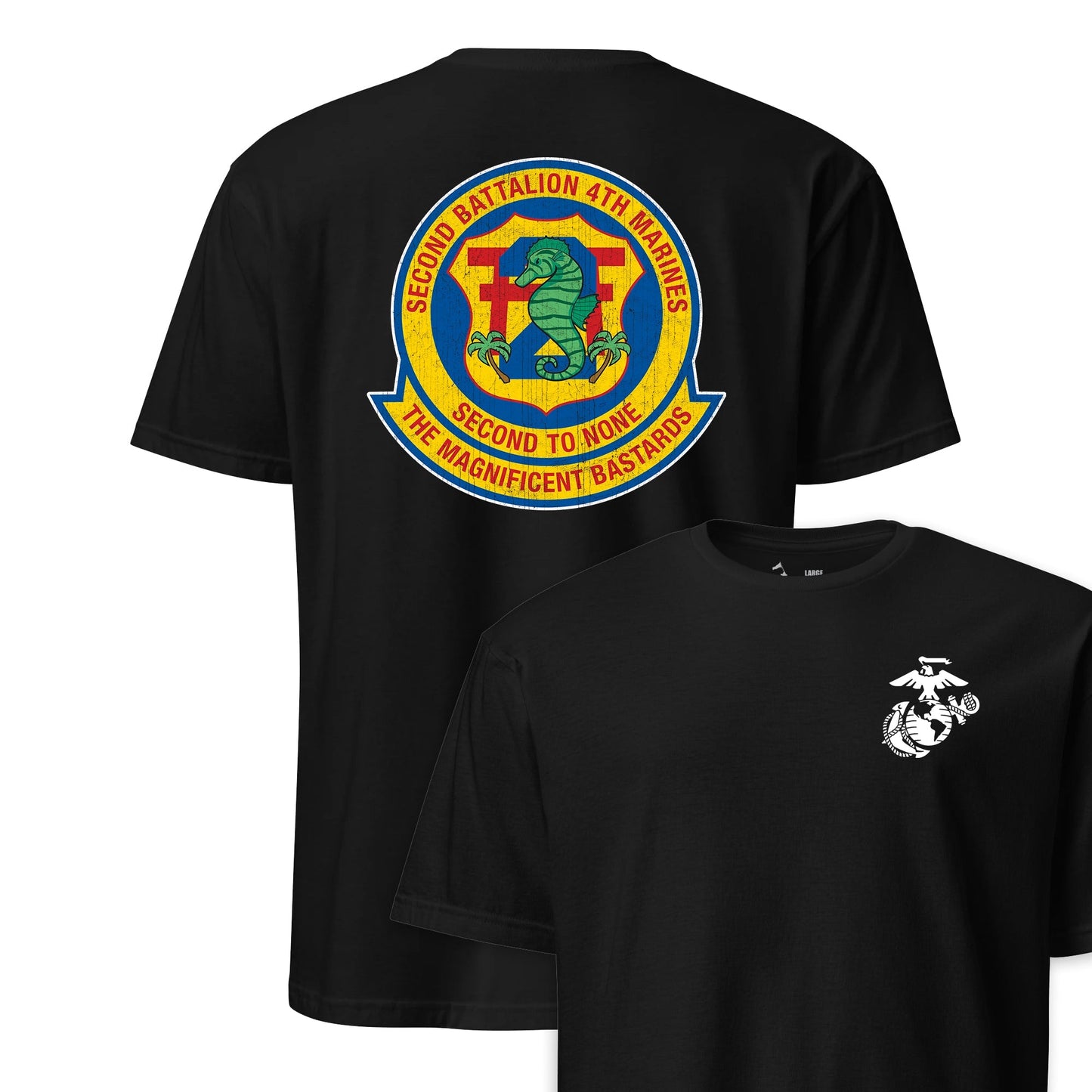 2nd Battalion 4th Marines Back Print T-Shirt