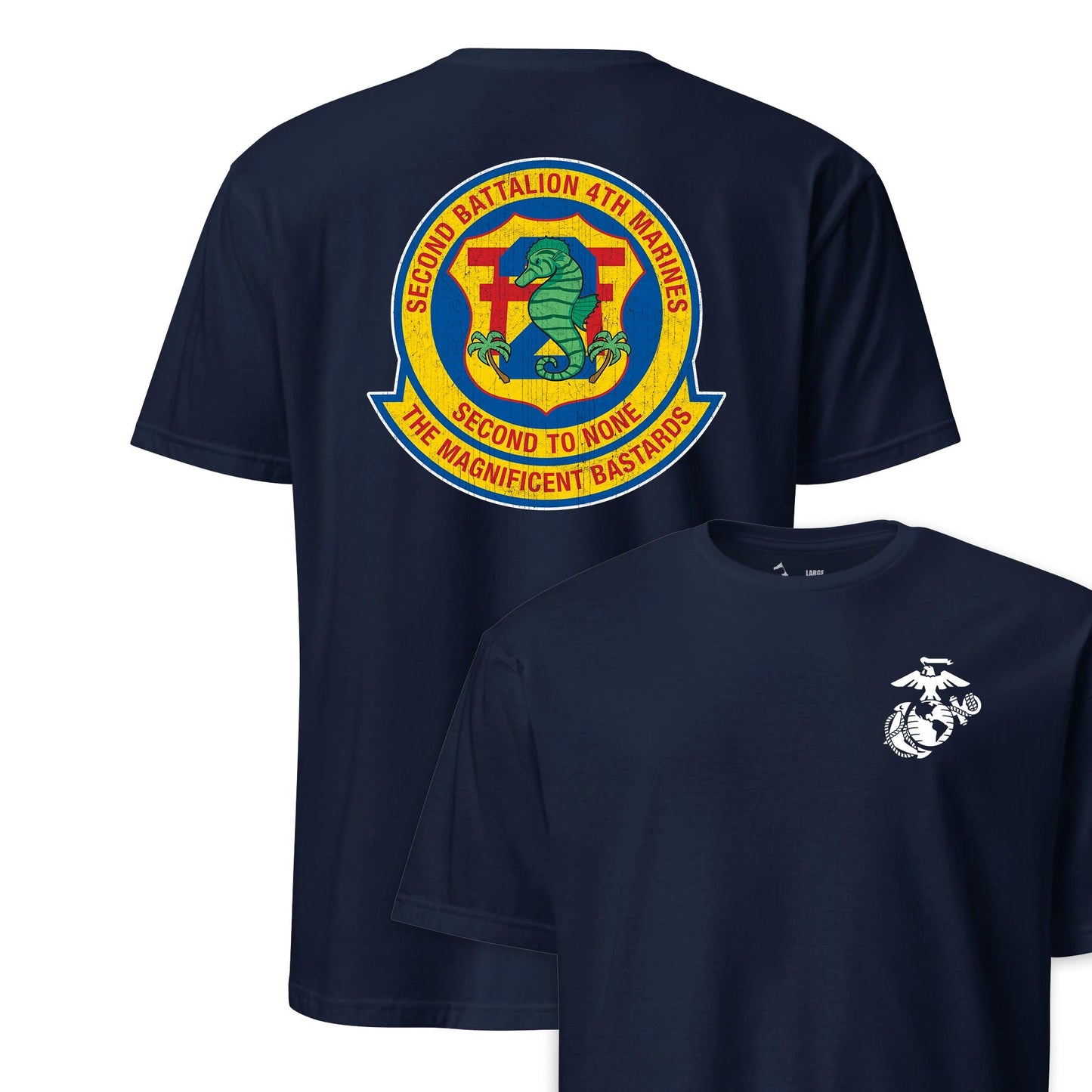 2nd Battalion 4th Marines Back Print T-Shirt