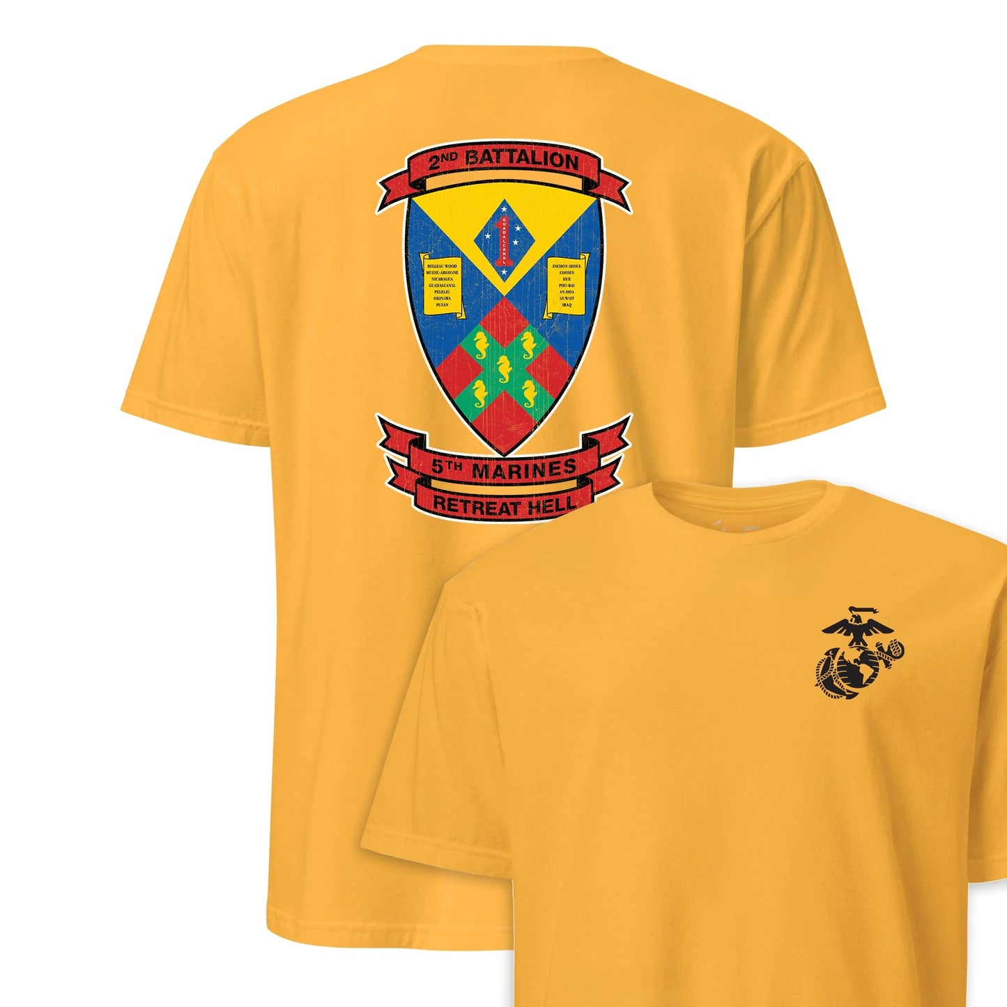 2nd Battalion 5th Marines Back Print T-Shirt