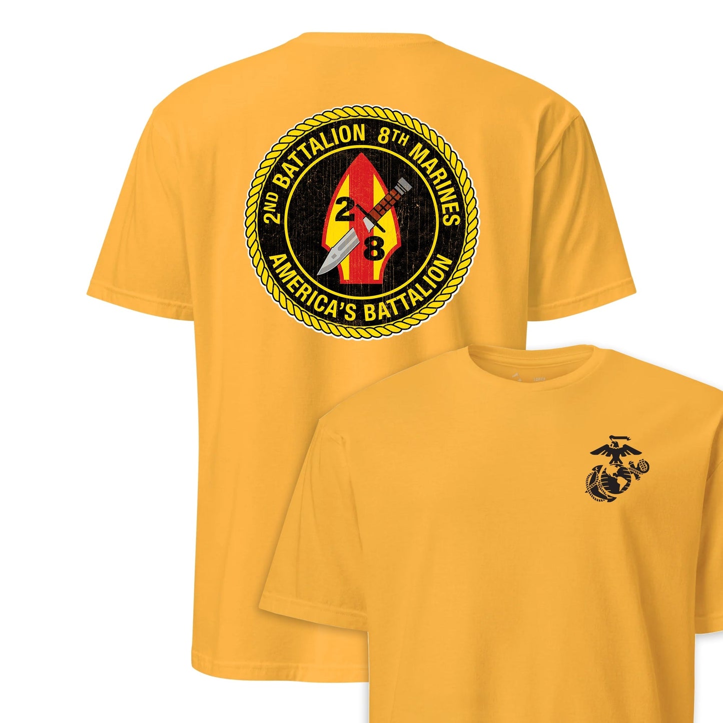 2nd Battalion 8th Marines Back Print T-Shirt