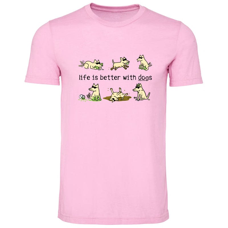 Life Is Better With Dogs - Lightweight Tee Style001