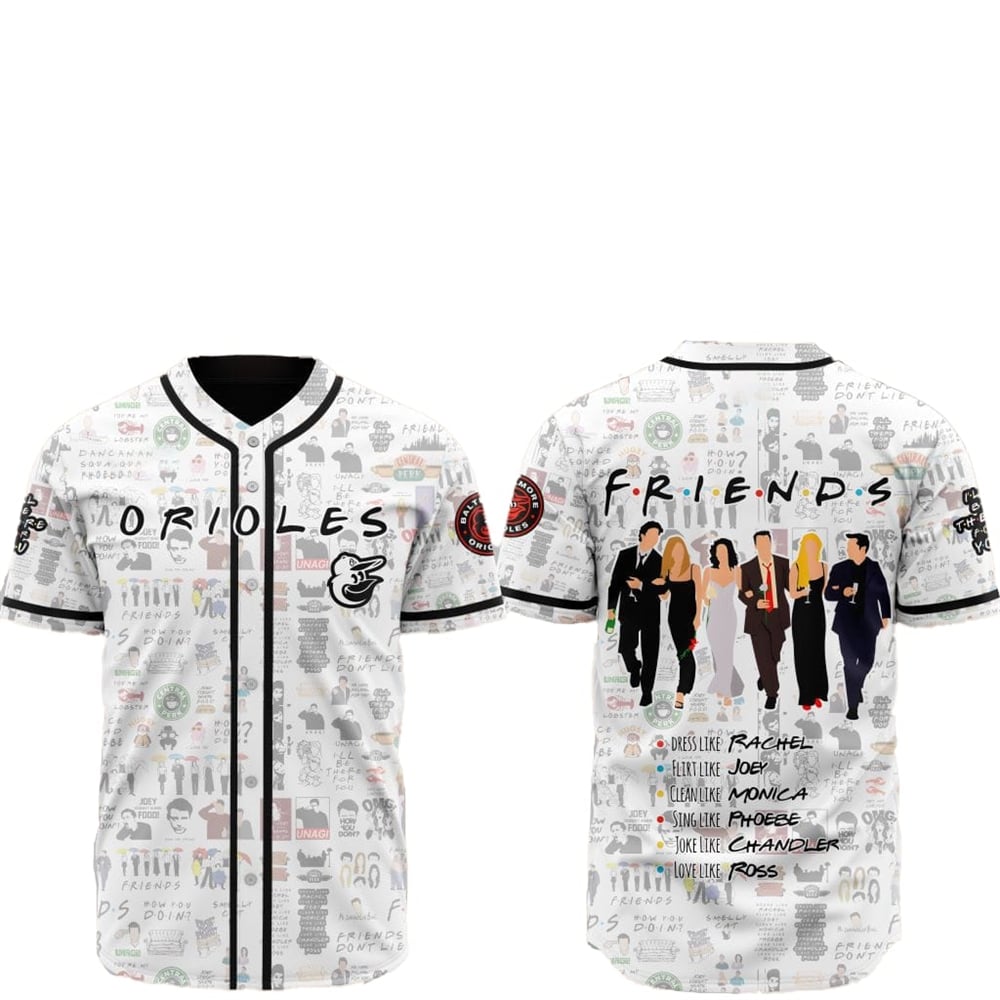 2025 Baltimore Orioles Friends Baseball Jersey - Grishko.com
