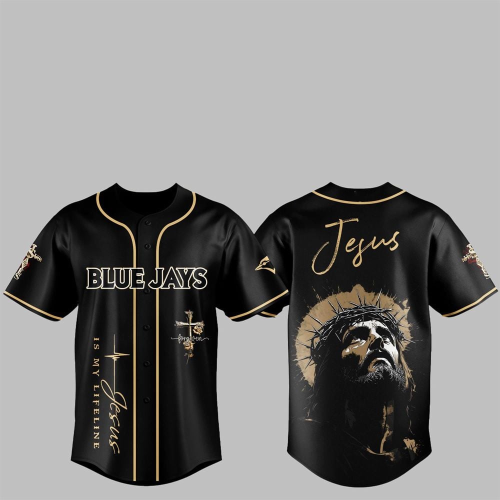 2025 Blue Jays Jesus Baseball Jersey - Grishko.com