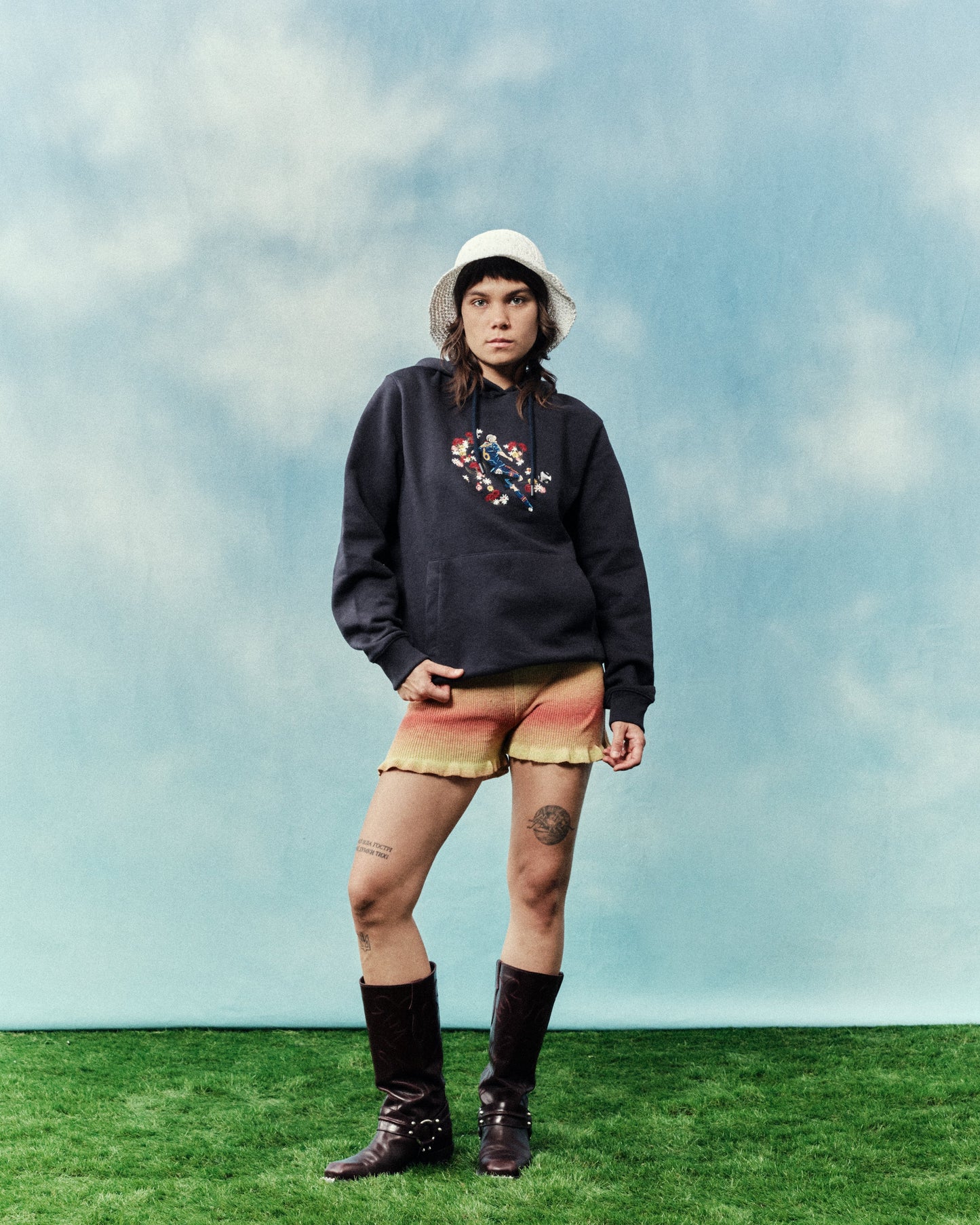 Flowers For Iniesta Hoodie