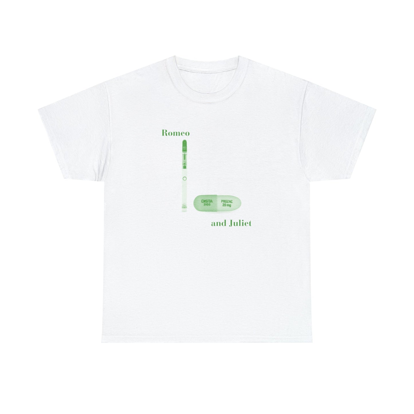 Romeo and Juliet Dab Pen and Prozac - Unisex Heavy Cotton Tee