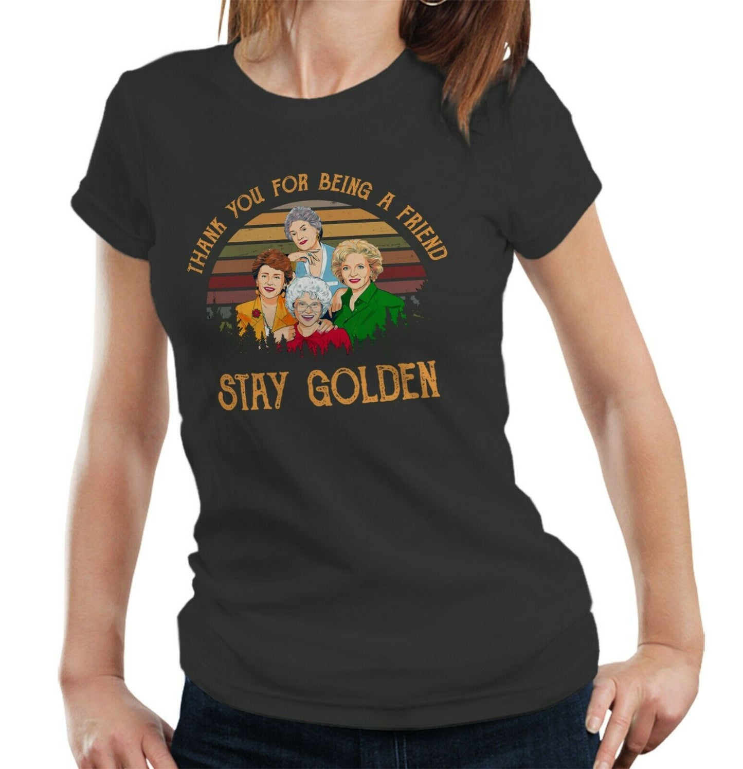 Stay Golden Tshirt Ladies