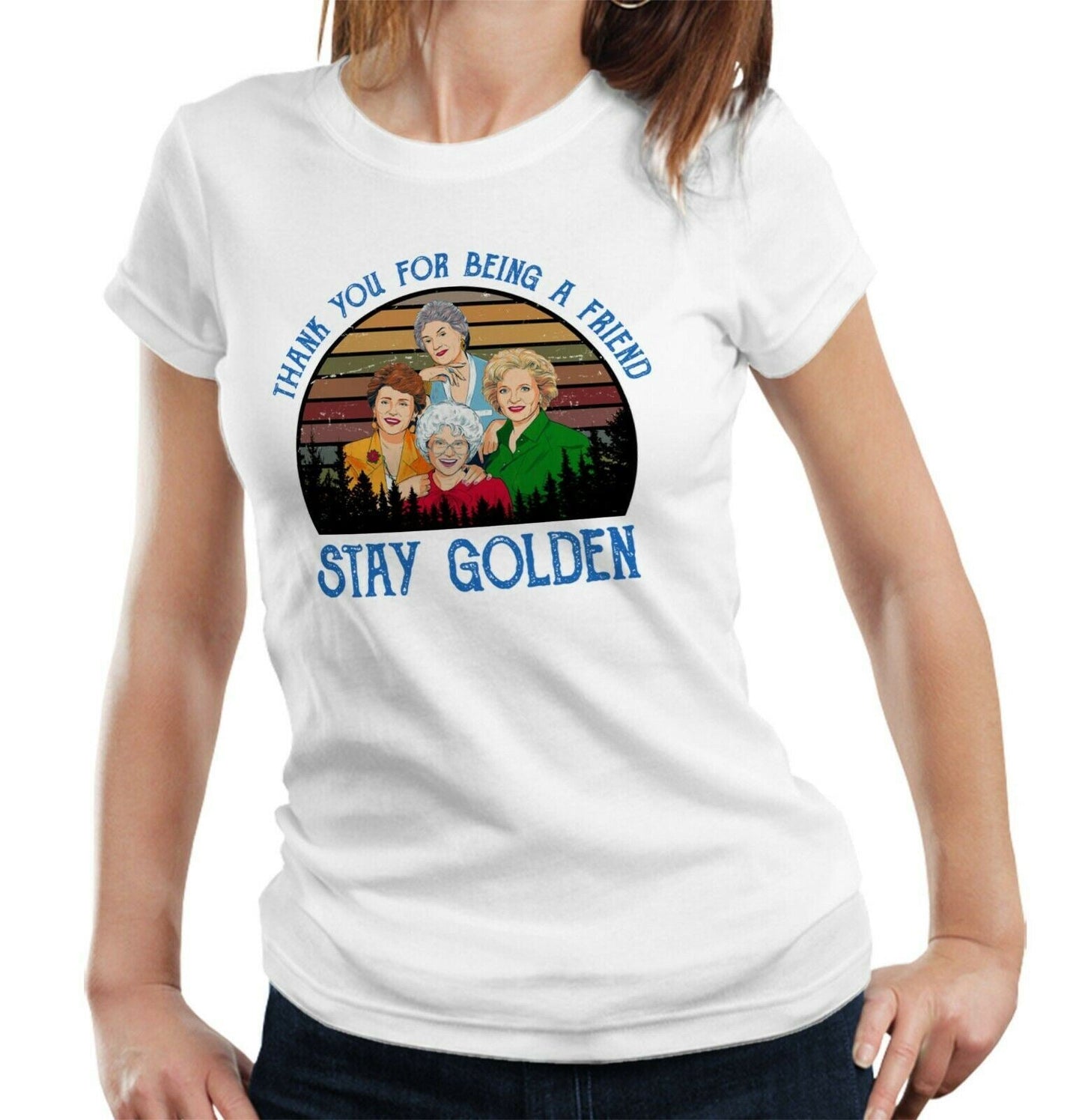 Stay Golden Tshirt Ladies