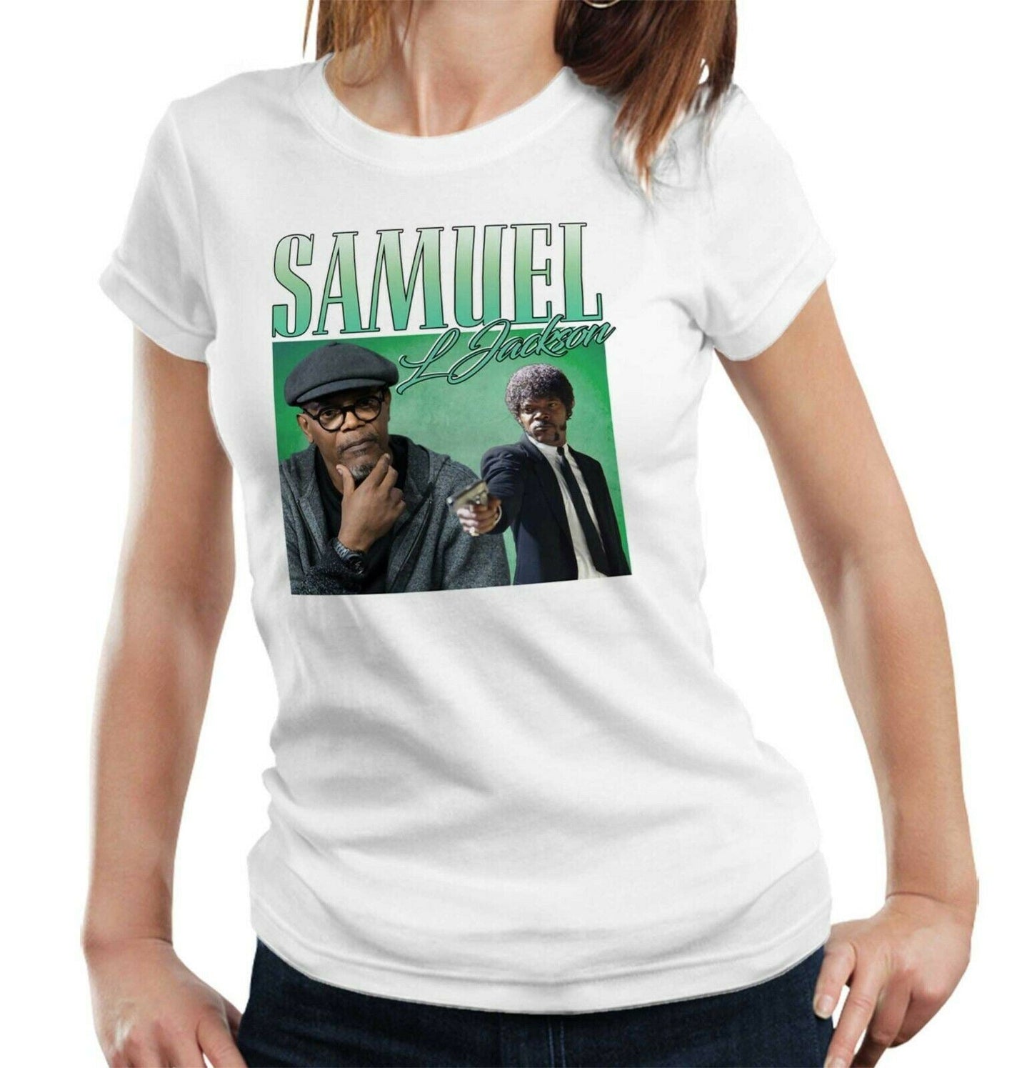 Samuel L Jackson Appreciation Tshirt Ladies Fitted