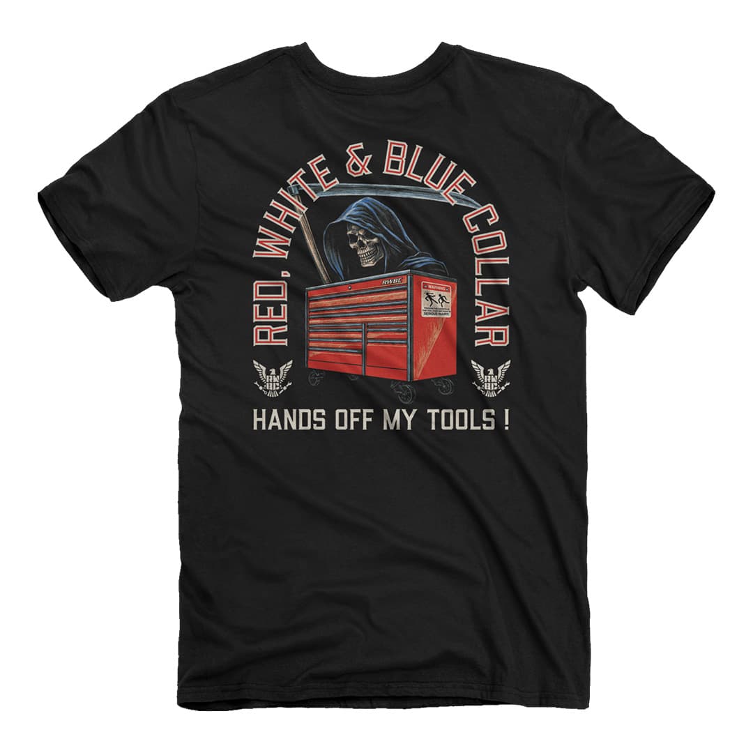 Red, White, and Blue Collar - Hands Off T-Shirt